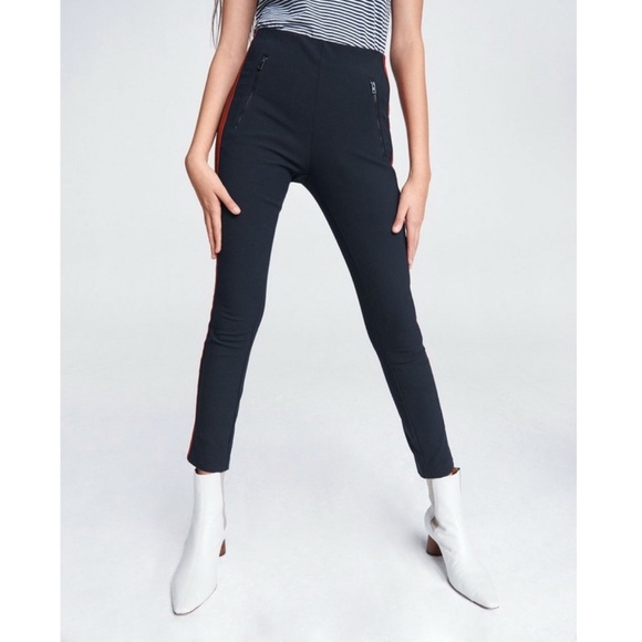 Rag & Bone Simone Pants in Equestrian Stretch in Navy - Picture 8 of 11